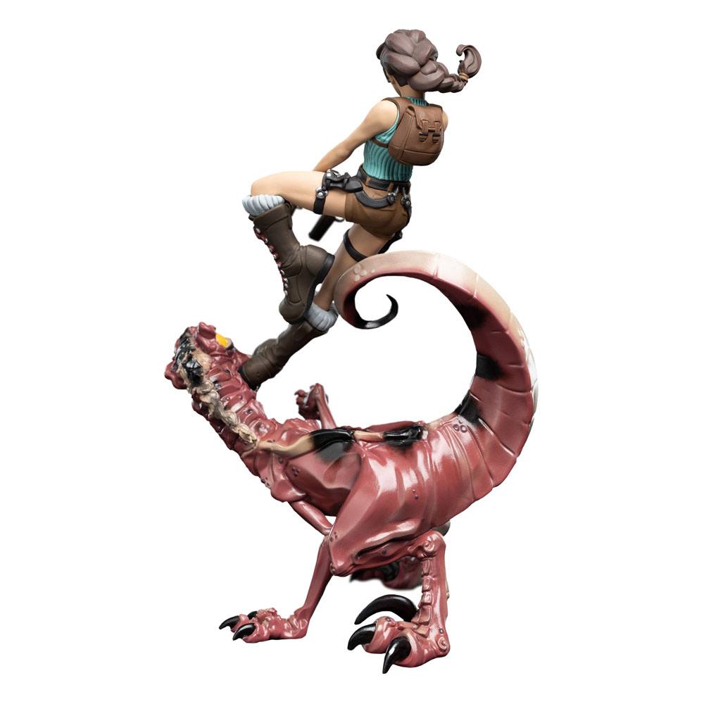 Tomb Raider Mini Epics Vinyl Figur Lara Croft & Raptor 24 cm - Versand: 5-7 Tage nach Bestellung