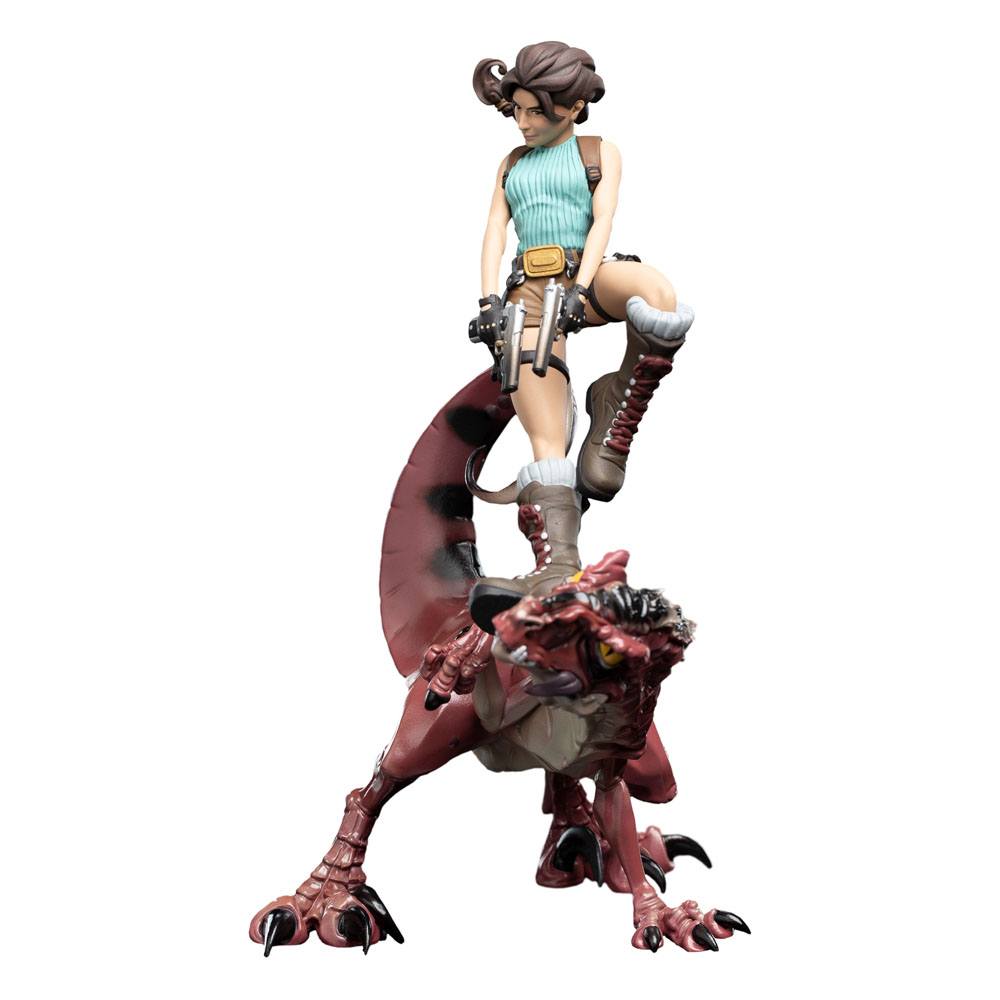 Tomb Raider Mini Epics Vinyl Figur Lara Croft & Raptor 24 cm - Versand: 5-7 Tage nach Bestellung