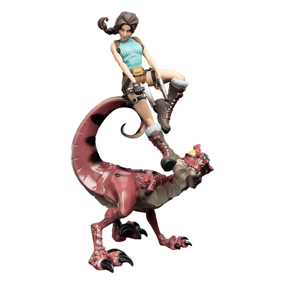 Tomb Raider Mini Epics Vinyl Figur Lara Croft & Raptor 24 cm - Versand: 5-7 Tage nach Bestellung