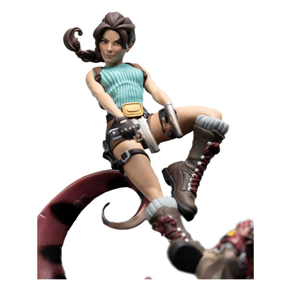 Tomb Raider Mini Epics Vinyl Figur Lara Croft & Raptor 24 cm - Versand: 5-7 Tage nach Bestellung