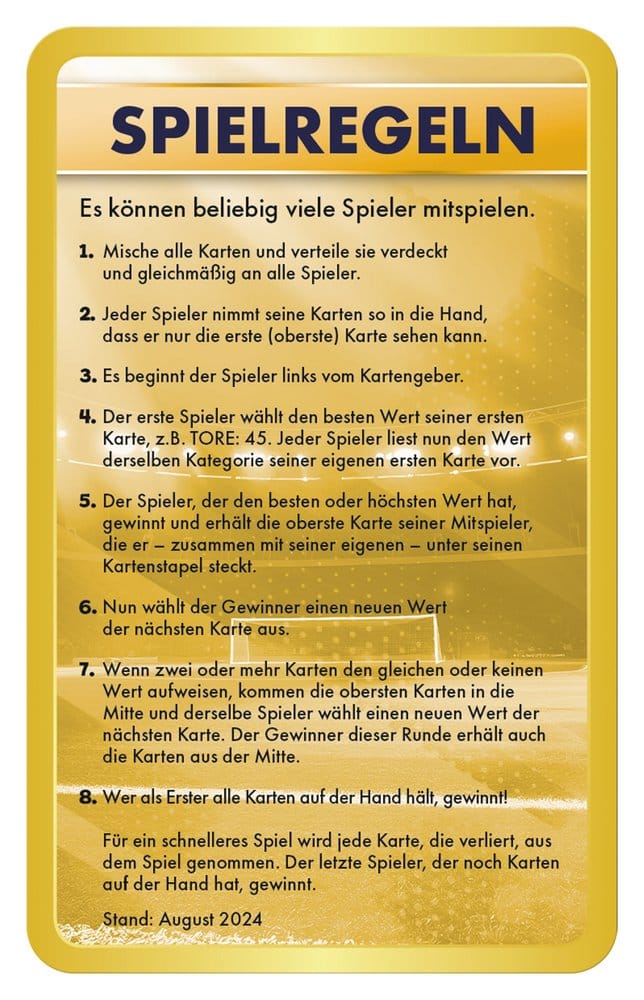 Weltfussballstars 6 Kartenspiel Top Trumps *Deutsche Version* - Preorder - ETA: 25.09.2026