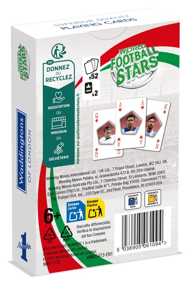 Weltfussballstars No 1 Spielkarten *Englische Version* - Preorder - ETA: 25.09.2026