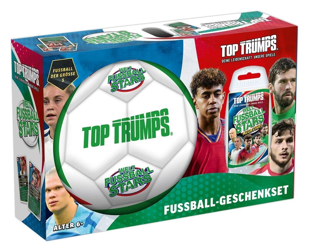 Weltfussballstars Top Trumps Geschenkset mit Fussball *Deutsche Version* - Preorder - ETA: 25.09.2026