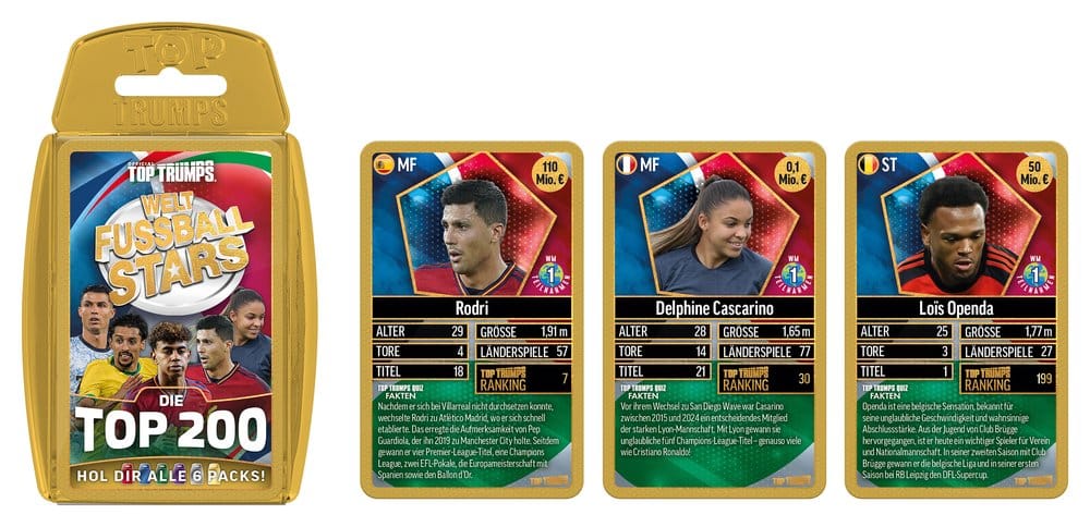 Weltfussballstars Kartenspiel 200 Pack 6 *Deutsche Version* - Preorder - ETA: 25.09.2026
