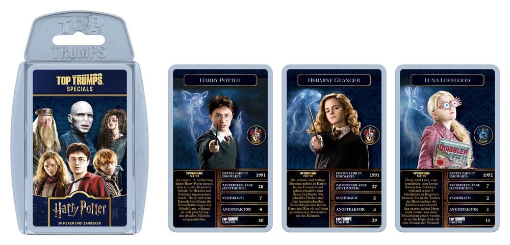 Harry Potter Kartenspiel Top Trumps Hexen und Zauberer New Version *Deutsche Version* - Preorder - ETA: 25.11.2026