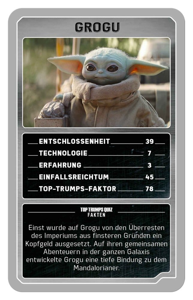 The Mandalorian and Grogu Kartenspiel Top Trumps Collectables *Deutsche Version* - Preorder - ETA: 25.11.2026