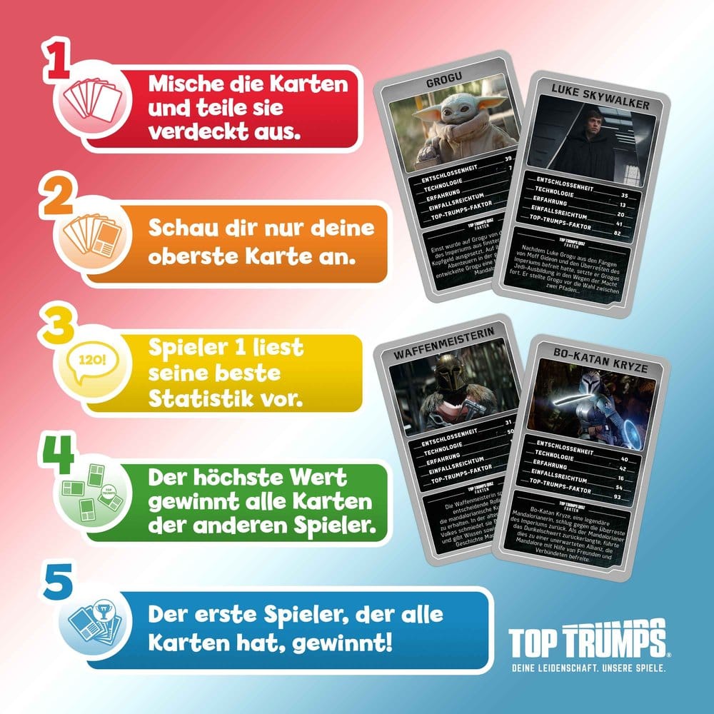 The Mandalorian and Grogu Kartenspiel Top Trumps Collectables *Deutsche Version* - Preorder - ETA: 25.11.2026
