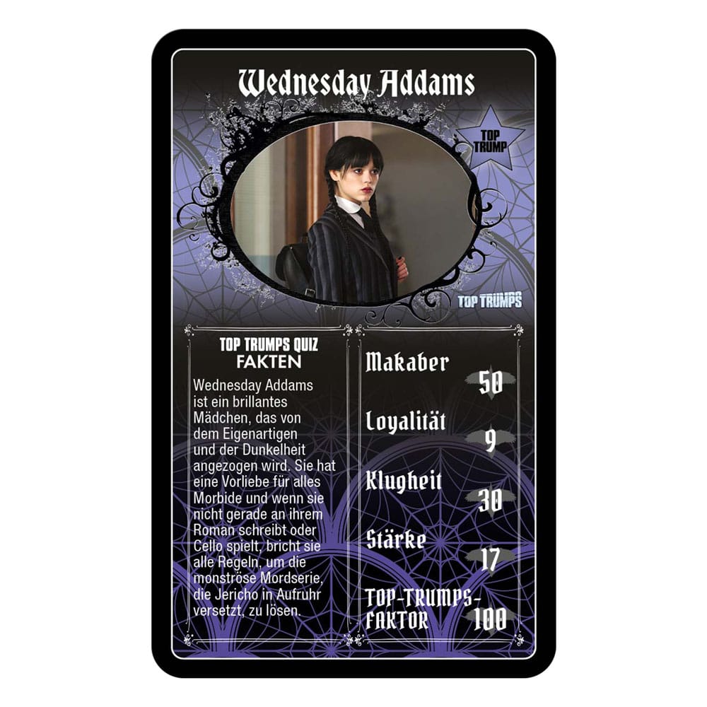 Wednesday Kartenspiel Top Trumps *Deutsche Version* - Preorder - ETA: 26.01.2026