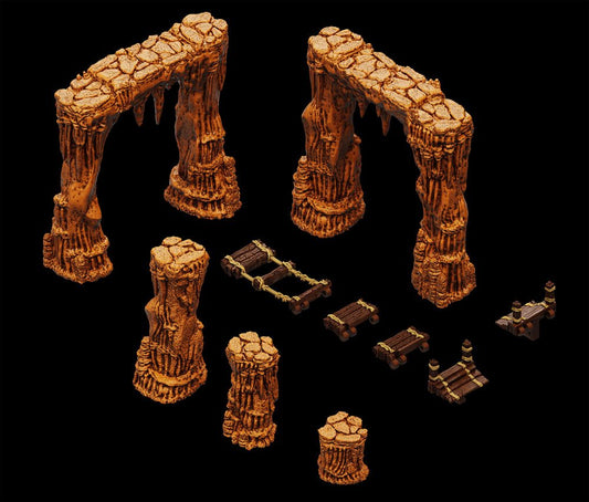 WarLock Tiles Accessory: Dripstone Bridges - Versand: 5-7 Tage nach Bestellung