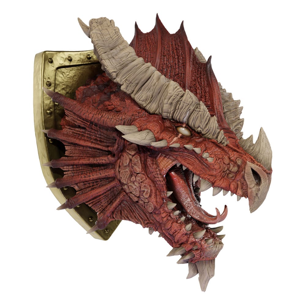 D&D Replicas of the Realms Life-Size Schaumgummi-Figur Ancient Red Dragon Trophy Plaque - Limited Edition 50th Anniversary 56 cm - Versand: 5-7 Tage nach Bestellung