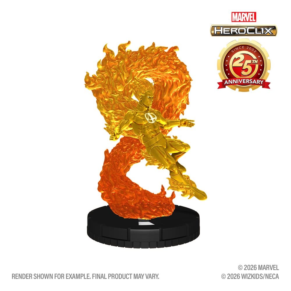 Marvel HeroClix: 25th Anniversary Figur Human Torch 5 cm - Preorder - ETA: 25.02.2027