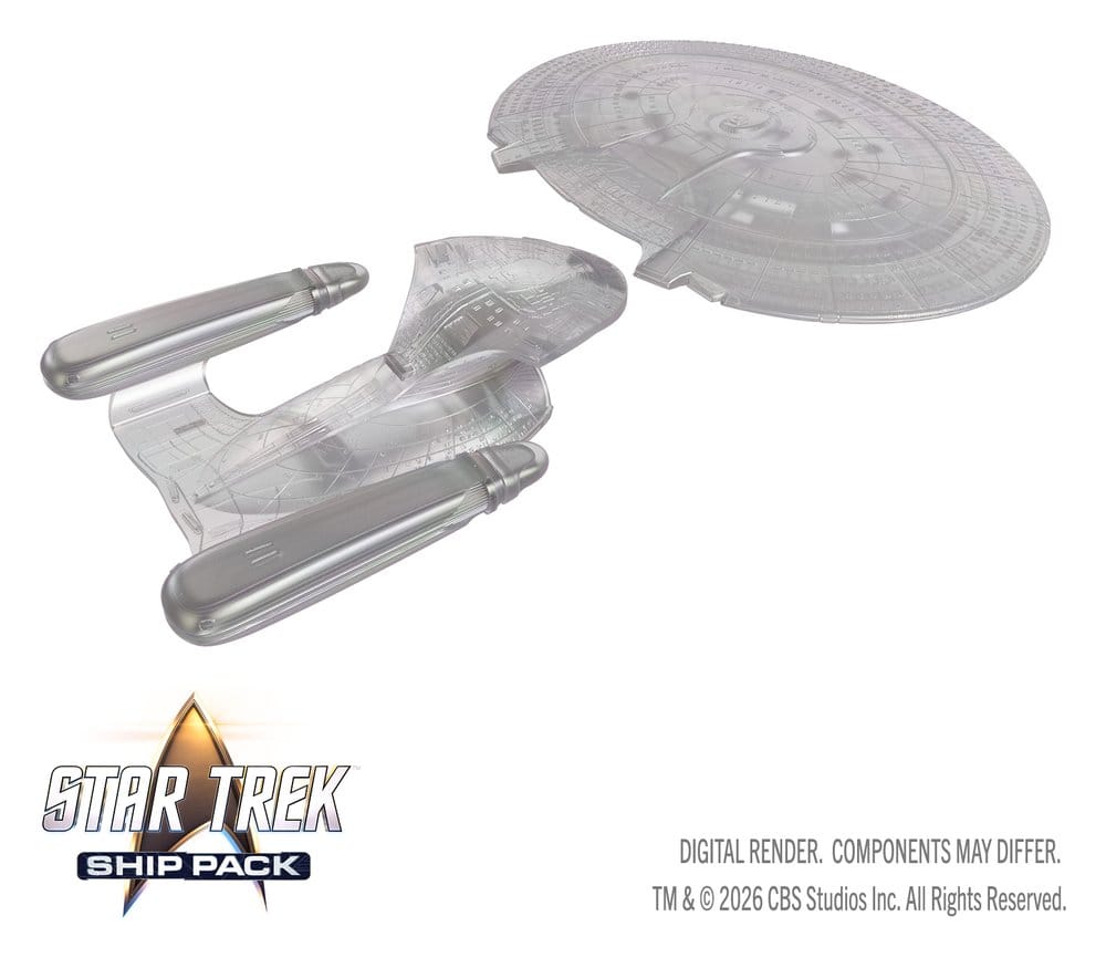 Star Trek Ship Pack Boxed Miniaturen vorbemalt U.S.S. Enterprise - 60th Anniversary Edition 22 cm - Preorder - ETA: 25.11.2026