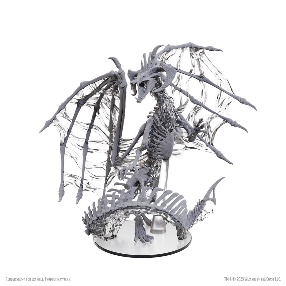 D&D Nolzur's Marvelous Miniatures Miniaturen unbemalt Black Dracolich 30 cm - Preorder - ETA: 02.10.2025
