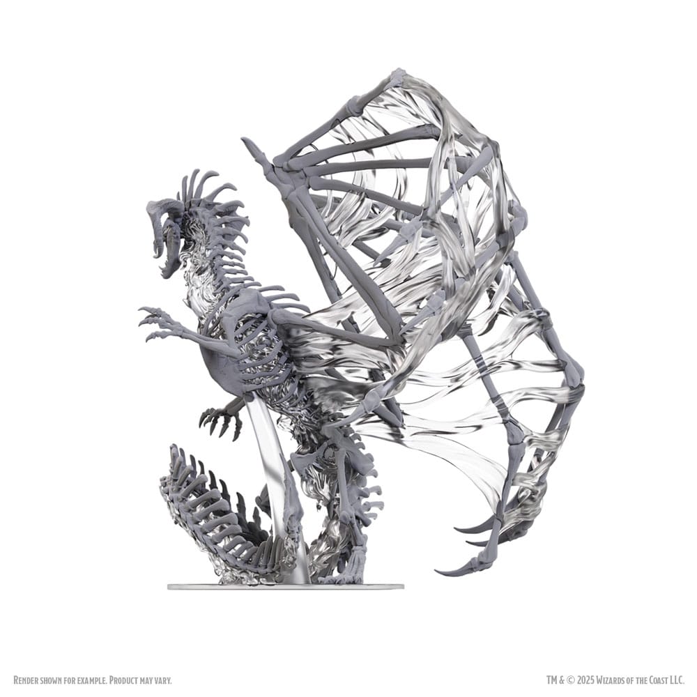 D&D Nolzur's Marvelous Miniatures Miniaturen unbemalt Black Dracolich 30 cm - Preorder - ETA: 02.10.2025