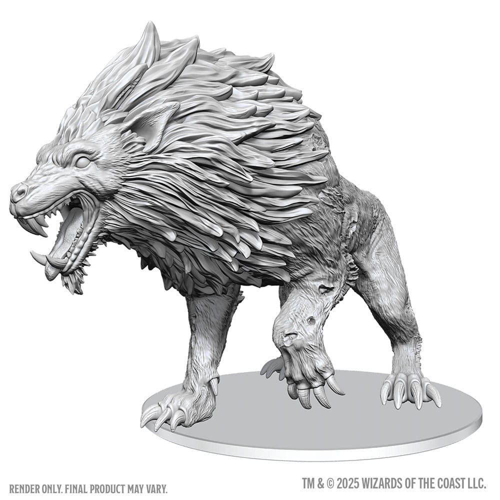 D&D Nolzur's Marvelous Miniatures Miniaturen unbemalt Dire Worg 11 cm  - Preorder - ETA: 09.11.2026