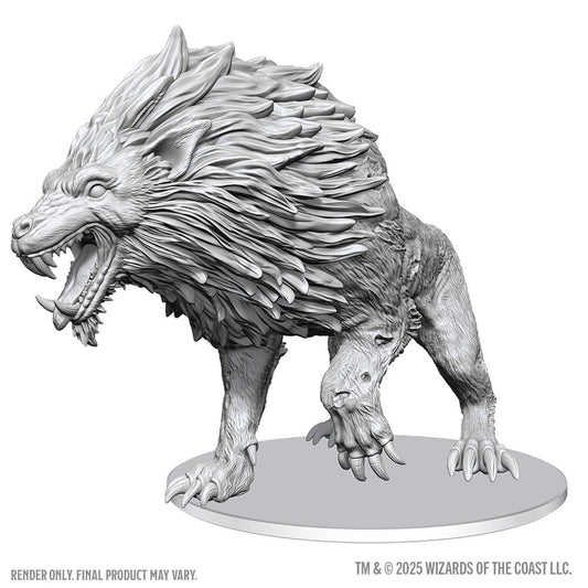 D&D Nolzur's Marvelous Miniatures Miniaturen unbemalt Dire Worg 11 cm  - Preorder - ETA: 19.09.2026