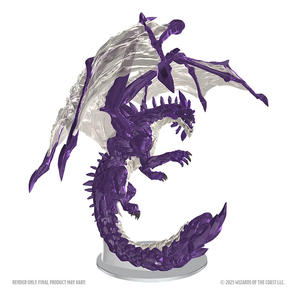 D&D Nolzur's Marvelous Miniatures Miniaturen unbemalt Adult Amethyst Dragon 38 cm  - Preorder - ETA: 25.08.2026