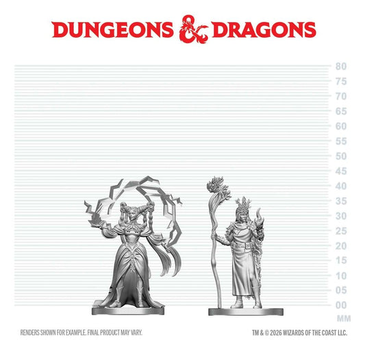 D&D Nolzur's Marvelous Miniatures Minifiguren Menschlicher Druide & Elfen-Zauberer 13 cm - Preorder - ETA: 01.10.2026