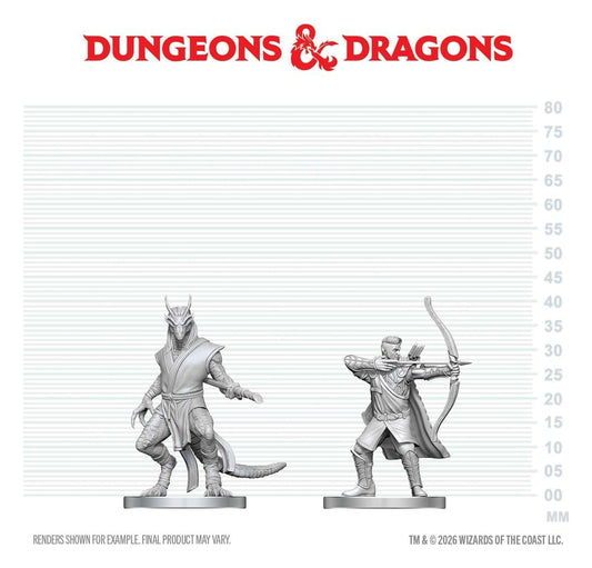 D&D Nolzur's Marvelous Miniatures Minifiguren Elfen-Waldläufer & Drachengeborener Mönch 13 cm - Preorder - ETA: 01.10.2026
