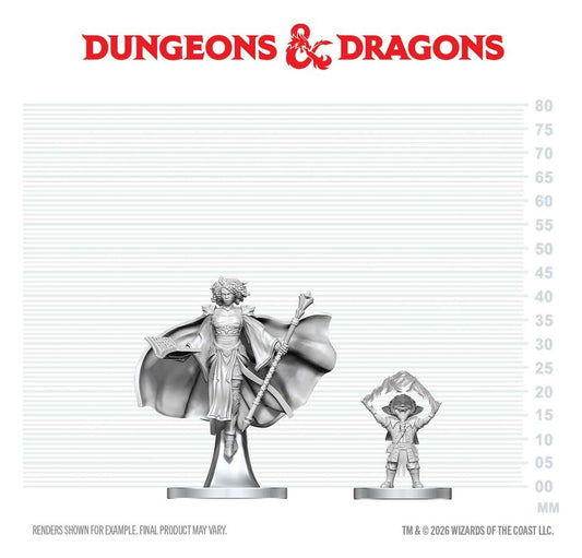 D&D Nolzur's Marvelous Miniatures Minifiguren Gnom-Hexenmeister & Aasimar-Zauberer 13 cm - Preorder - ETA: 01.10.2026