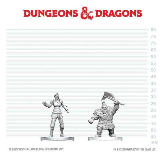 D&D Nolzur's Marvelous Miniatures Minifiguren Kultist von Bane & Zwergen-Zhentilar-Soldat 13 cm - Preorder - ETA: 01.10.2026