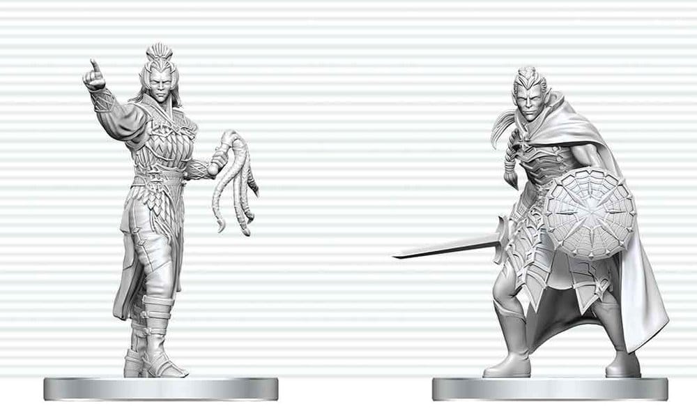D&D Nolzur's Marvelous Miniatures Minifiguren Drow Elite Warrior & Drow Priestess of Lolth 13 cm - Preorder - ETA: 25.09.2026