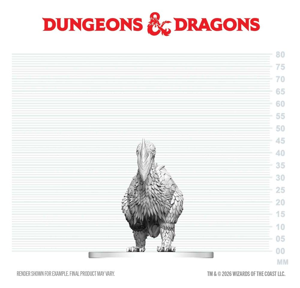 D&D Nolzur's Marvelous Miniatures Minifigur Axe Beak 4 cm - Preorder - ETA: 25.09.2026