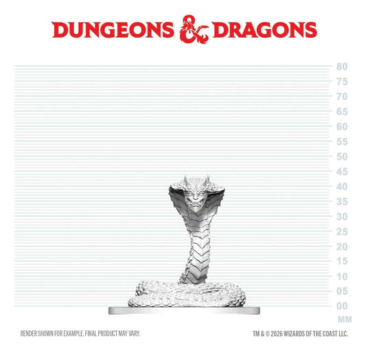 D&D Nolzur's Marvelous Miniatures Minifigur Guardian Naga 6 cm - Preorder - ETA: 22.10.2026