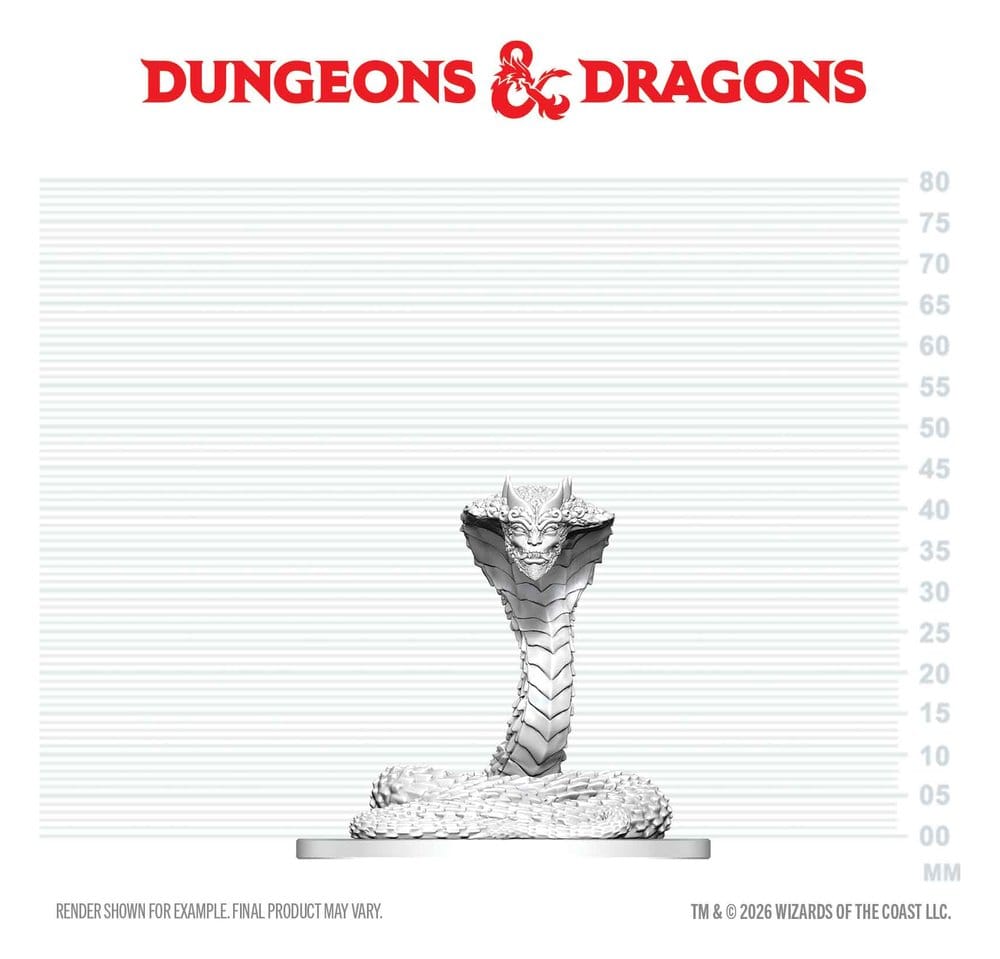 D&D Nolzur's Marvelous Miniatures Minifigur Guardian Naga 6 cm - Preorder - ETA: 01.10.2026