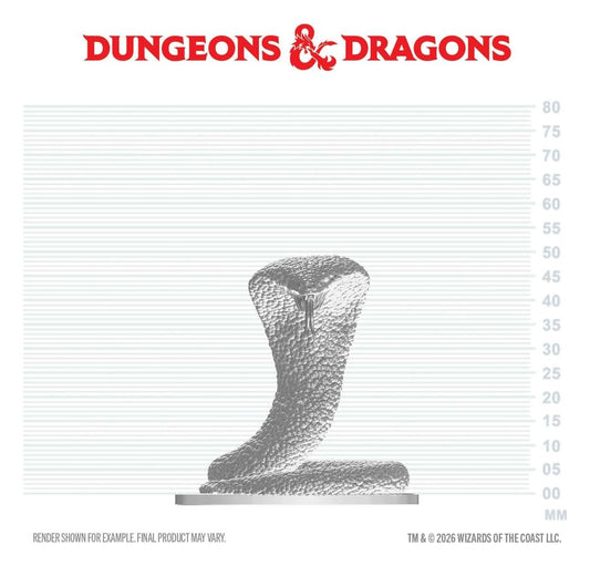 D&D Nolzur's Marvelous Miniatures Minifigur Polarschlange 4 cm - Preorder - ETA: 01.10.2026