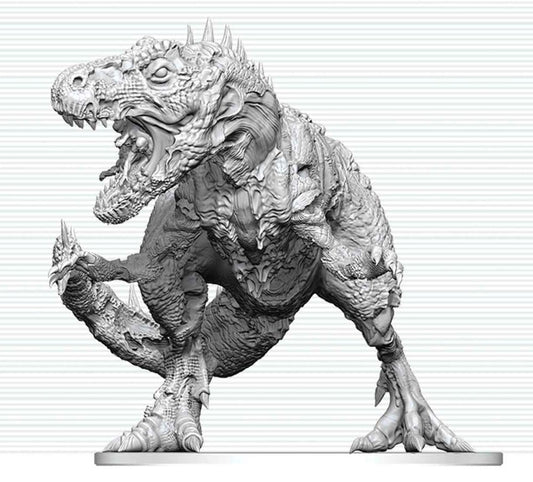 Dungeons & Dragons Nolzur's Marvelous Miniatures Miniatur unbemalt Tyrannosaurus Zombie 20 cm - Preorder - ETA: 25.02.2027
