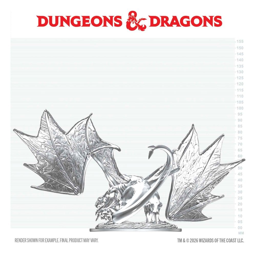 Dungeons & Dragons Nolzur's Marvelous Miniatures Miniatur unbemalt Junger Saphirdrache 20 cm - Preorder - ETA: 25.02.2027