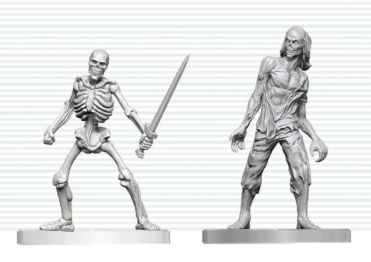 Dungeons & Dragons Nolzur's Marvelous Miniatures Miniatur unbemalt Zombie & Skeleton 14 cm - Preorder - ETA: 25.05.2027