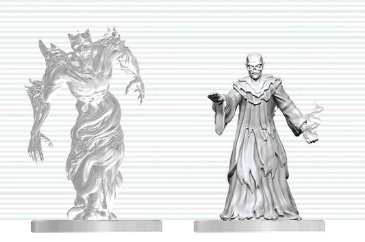 Dungeons & Dragons Nolzur's Marvelous Miniatures Miniatur unbemalt Ghast-Gräberrufer & Wraith 14 cm - Preorder - ETA: 25.05.2027