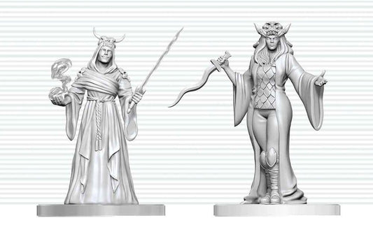 Dungeons & Dragons Nolzur's Marvelous Miniatures Miniatur unbemalt Kultisten-Fanatiker & Hierophant 14 cm - Preorder - ETA: 25.05.2027
