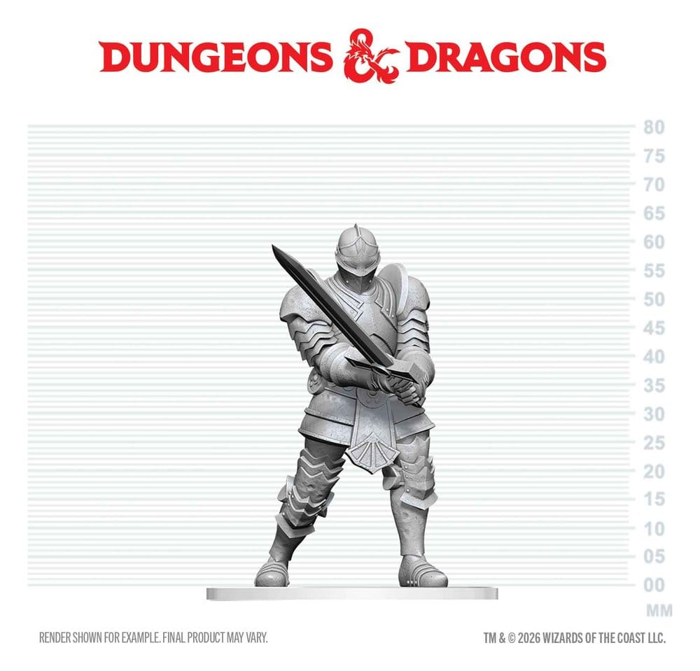 Dungeons & Dragons Nolzur's Marvelous Miniatures Miniatur unbemalt Red Knight Guardian Golem 14 cm - Preorder - ETA: 25.05.2027