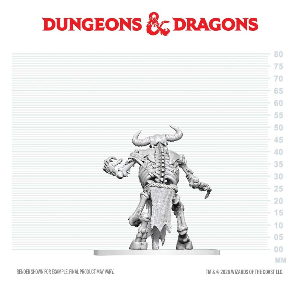 Dungeons & Dragons Nolzur's Marvelous Miniatures Miniatur unbemalt Minotaurus Skelett 17 cm - Preorder - ETA: 25.05.2027