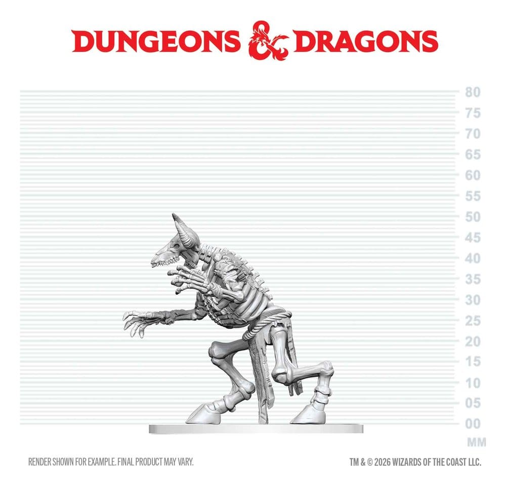 Dungeons & Dragons Nolzur's Marvelous Miniatures Miniatur unbemalt Minotaurus Skelett 17 cm - Preorder - ETA: 25.05.2027