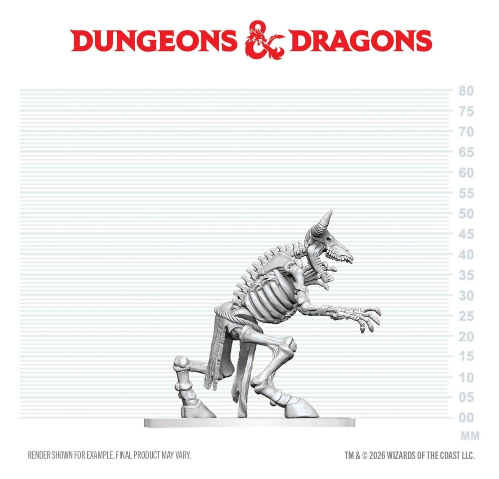 Dungeons & Dragons Nolzur's Marvelous Miniatures Miniatur unbemalt Minotaurus Skelett 17 cm - Preorder - ETA: 25.05.2027