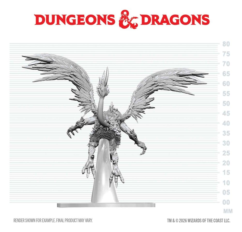 Dungeons & Dragons Nolzur's Marvelous Miniatures Miniatur unbemalt Vrock 17 cm - Preorder - ETA: 25.05.2027