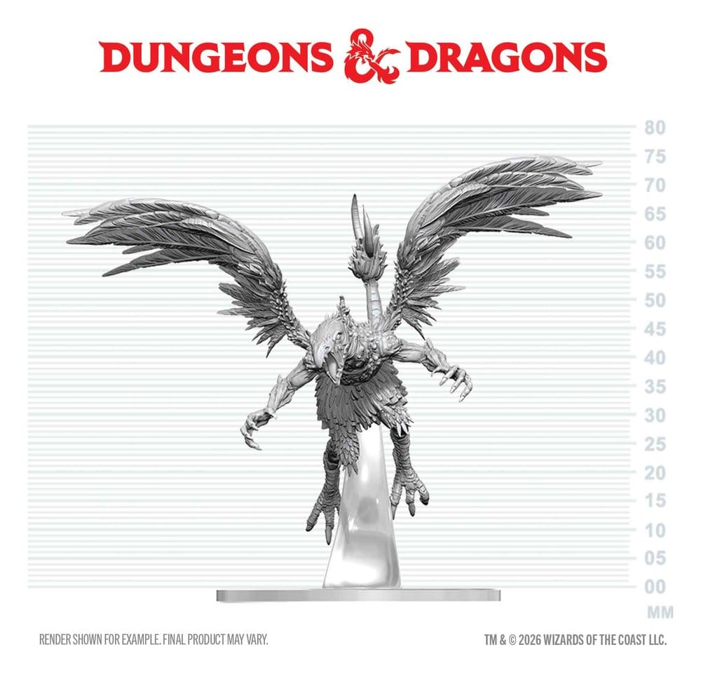 Dungeons & Dragons Nolzur's Marvelous Miniatures Miniatur unbemalt Vrock 17 cm - Preorder - ETA: 25.05.2027