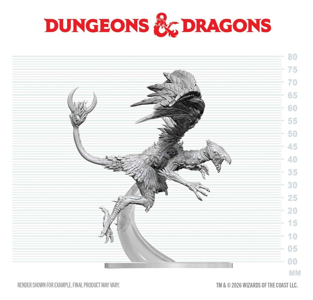 Dungeons & Dragons Nolzur's Marvelous Miniatures Miniatur unbemalt Vrock 17 cm - Preorder - ETA: 25.05.2027
