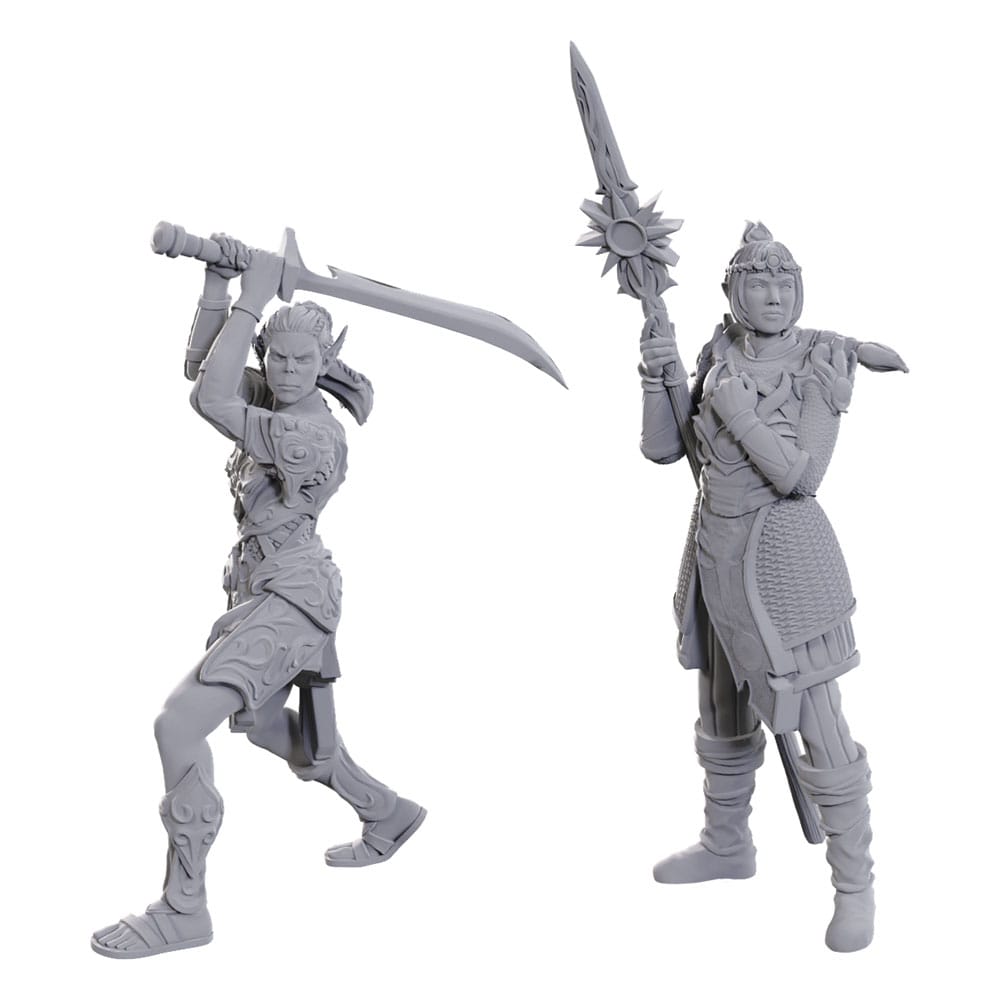 D&D Nolzur's Marvelous Miniatures Miniatur unbemalt Lae'zel & Shadowheart - Versand: 7 Tage nach Bestellung