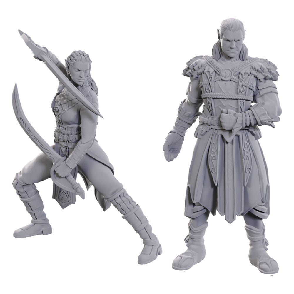 D&D Nolzur's Marvelous Miniatures Miniatur unbemalt Jaheira & Halsin - Versand: 7 Tage nach Bestellung