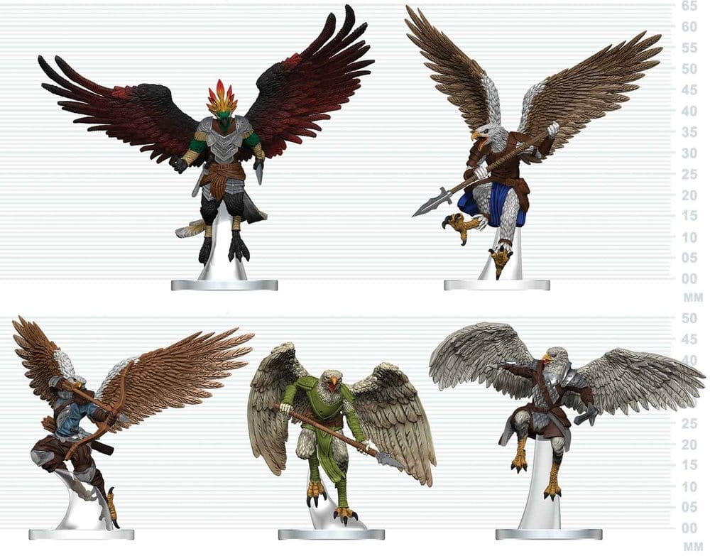D&D Icons of the Realms Minifiguren Aarakocra-Schwarm 20 cm - Preorder - ETA: 28.12.2026