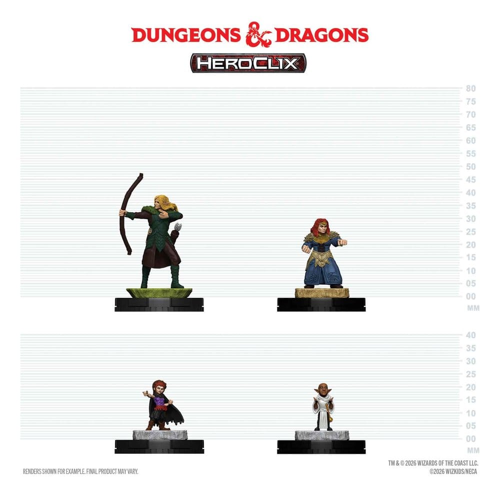 Dungeons & Dragons HeroClix 400: Figuren-Set Adventuring Party 1 - Preorder - ETA: 28.12.2026