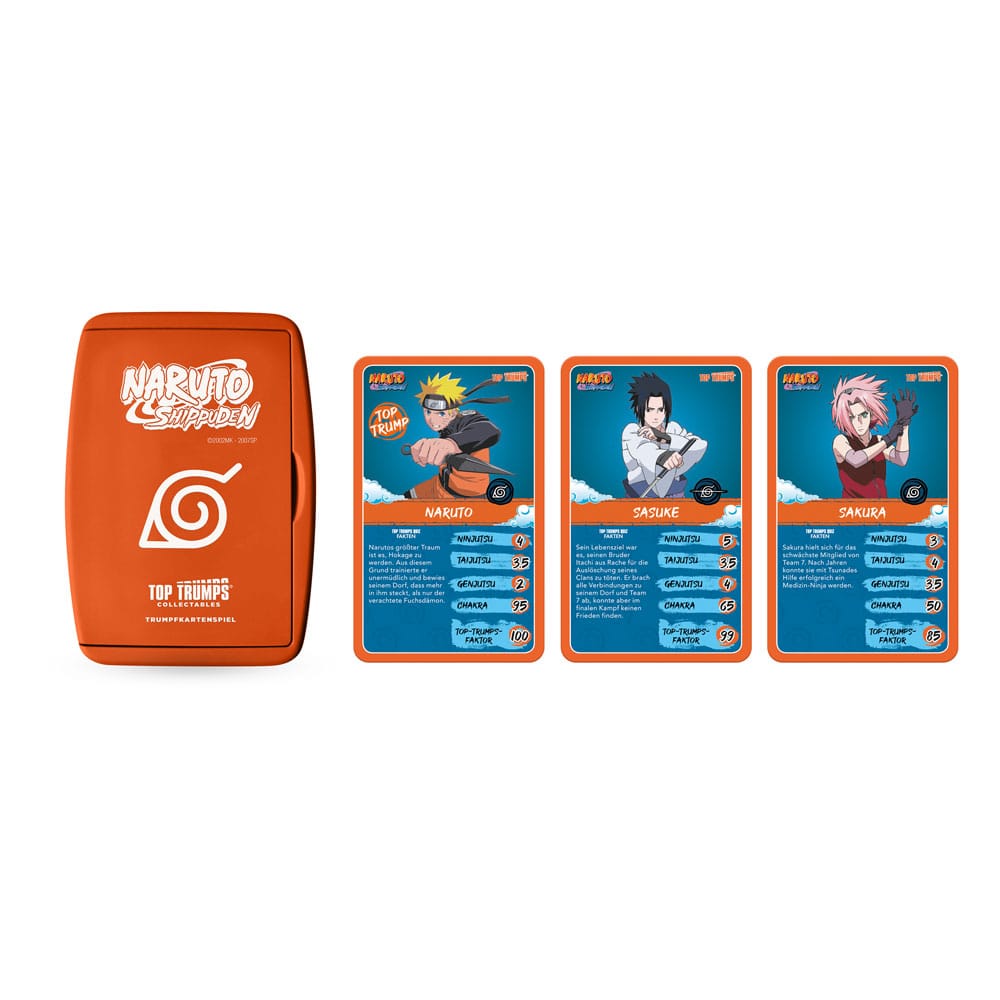 Naruto Shippuden Collectibles Kartenspiel Top Trumps Quiz Anime Collectible *Deutsche Version* - Versand: 5-7 Tage nach Bestellung