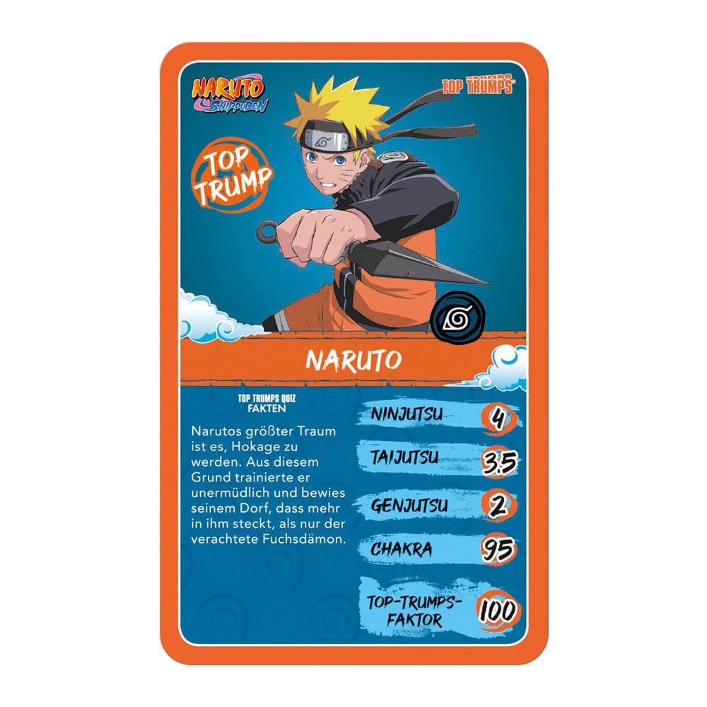 Naruto Shippuden Collectibles Kartenspiel Top Trumps Quiz Anime Collectible *Deutsche Version* - Versand: 5-7 Tage nach Bestellung