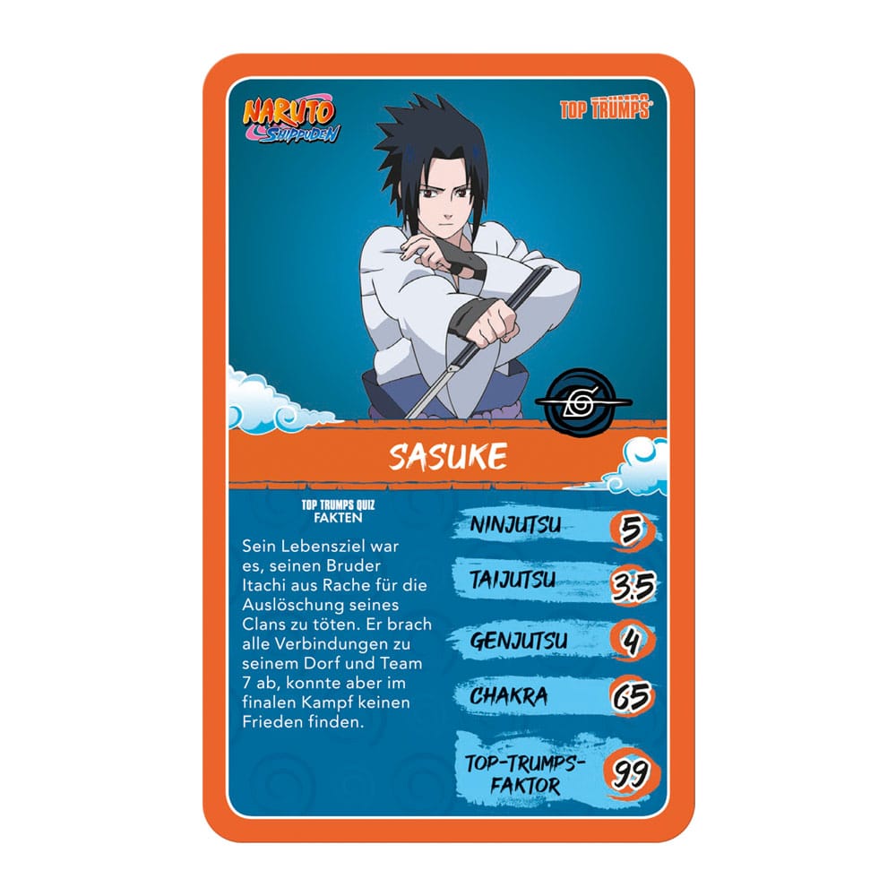 Naruto Shippuden Collectibles Kartenspiel Top Trumps Quiz Anime Collectible *Deutsche Version* - Versand: 5-7 Tage nach Bestellung