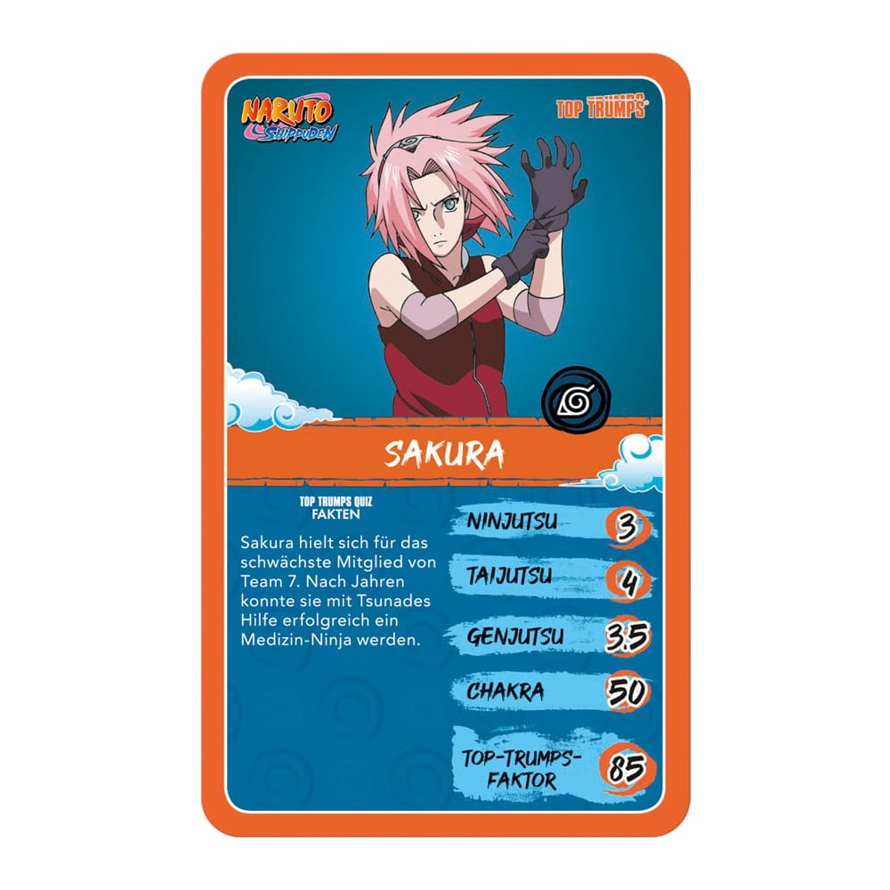 Naruto Shippuden Collectibles Kartenspiel Top Trumps Quiz Anime Collectible *Deutsche Version* - Versand: 5-7 Tage nach Bestellung